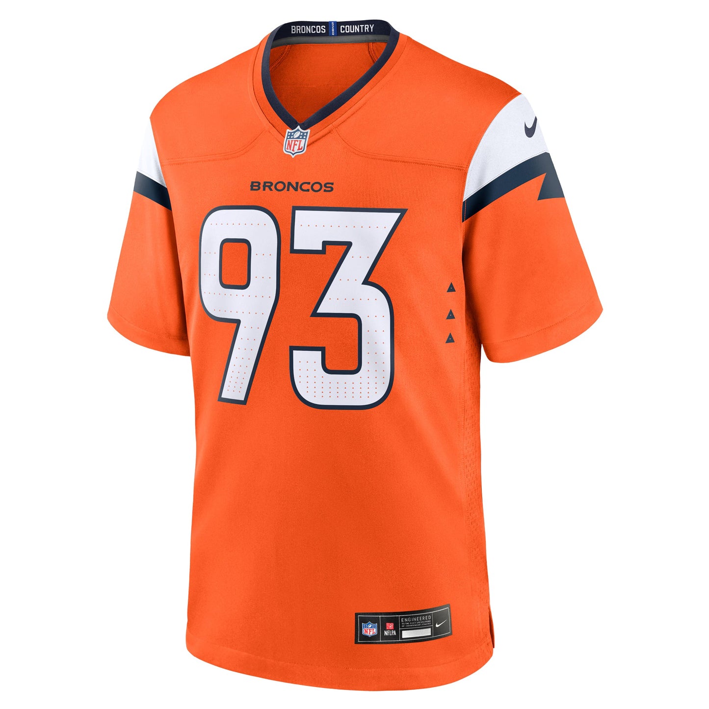 Denver Broncos D.J. Jones Orange Team Game Jersey