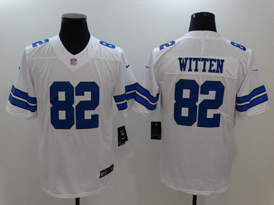 Men's Dallas Cowboys Jason Witten #82 White Fashion Game Jersey1