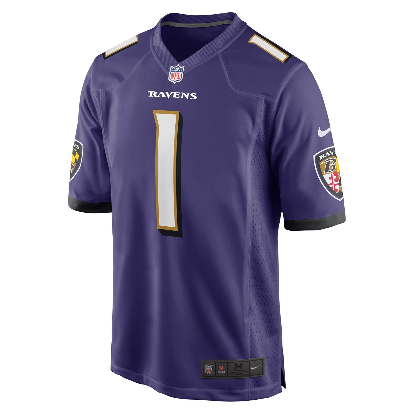 Baltimore Ravens Number 1 Dad Purple Game Jersey