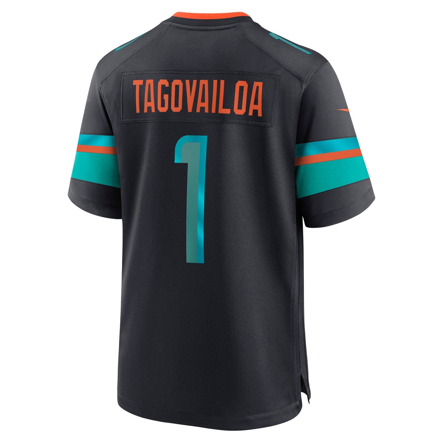 Miami Dolphins Tua Tagovailoa Pitch Blue 2025 Rivalries Collection Game Jersey