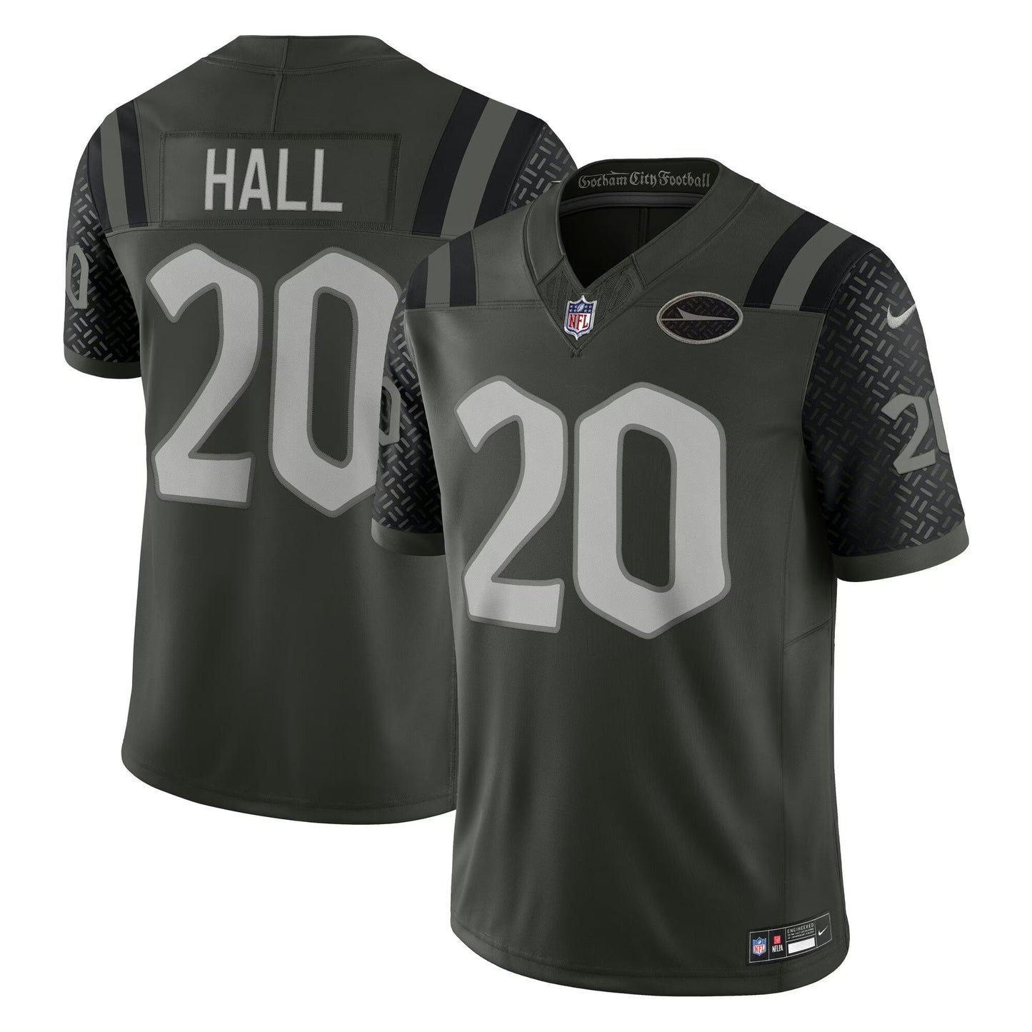 New York Jets Breece Hall Gotham Green 2025 Rivalries Collection Limited Jersey