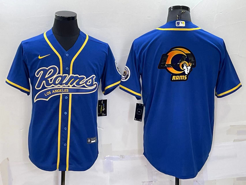 Men's Los Angeles Rams Blue Game jersey