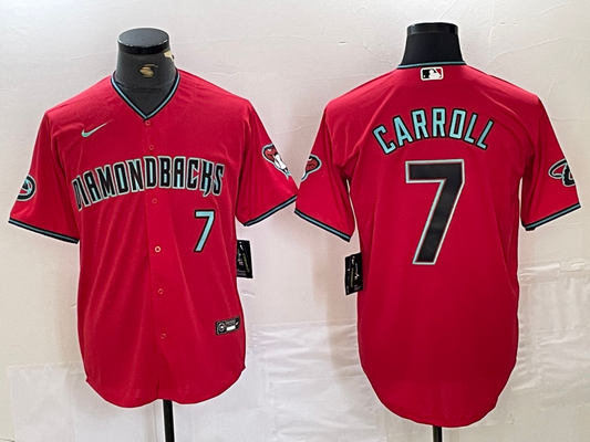 Men's Arizona Diamondbacks Corbin Carroll #7 Red Replica Player jersey