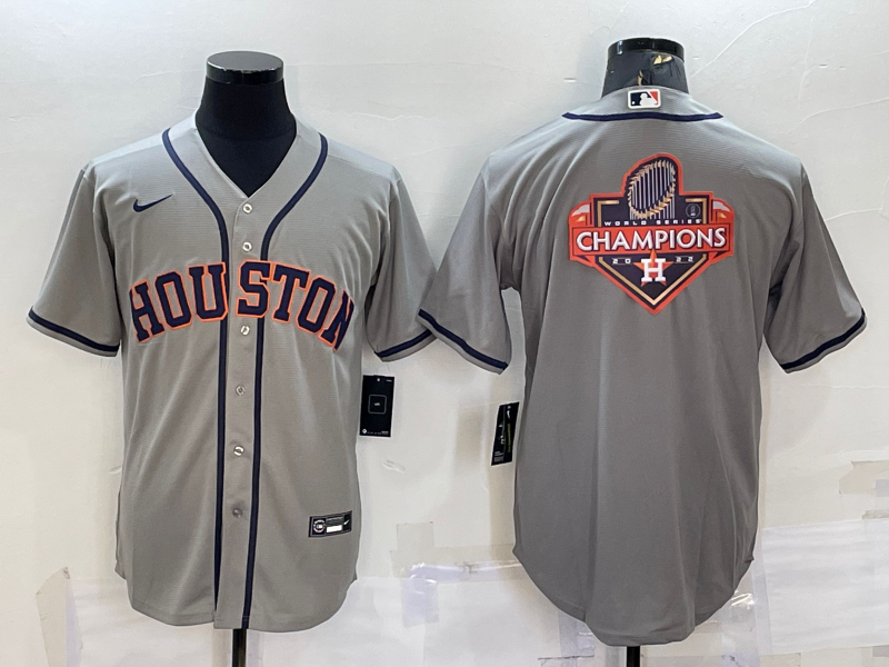 Men's Houston Astros Gray Road Replica Player Name jersey