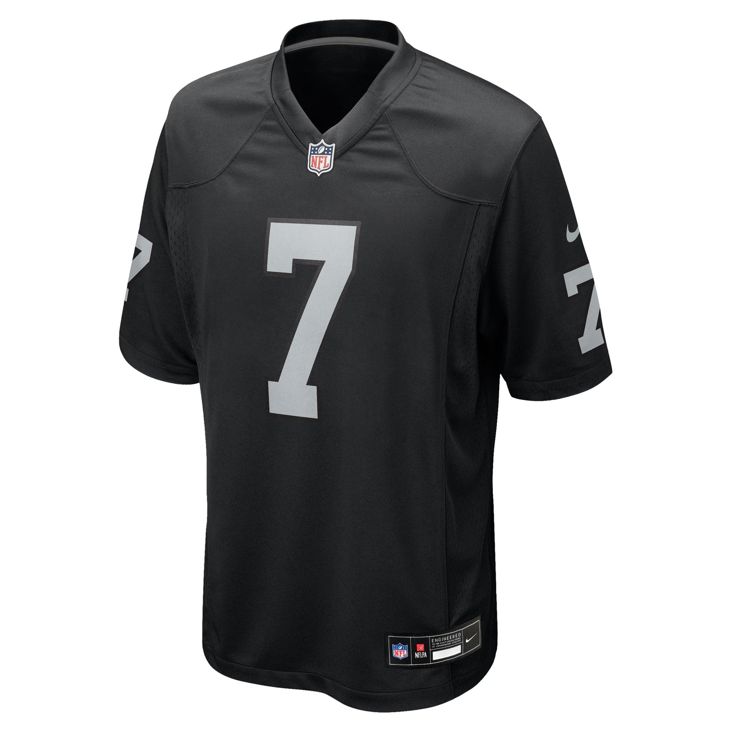 Las Vegas Raiders Geno Smith Black Game Player Jersey