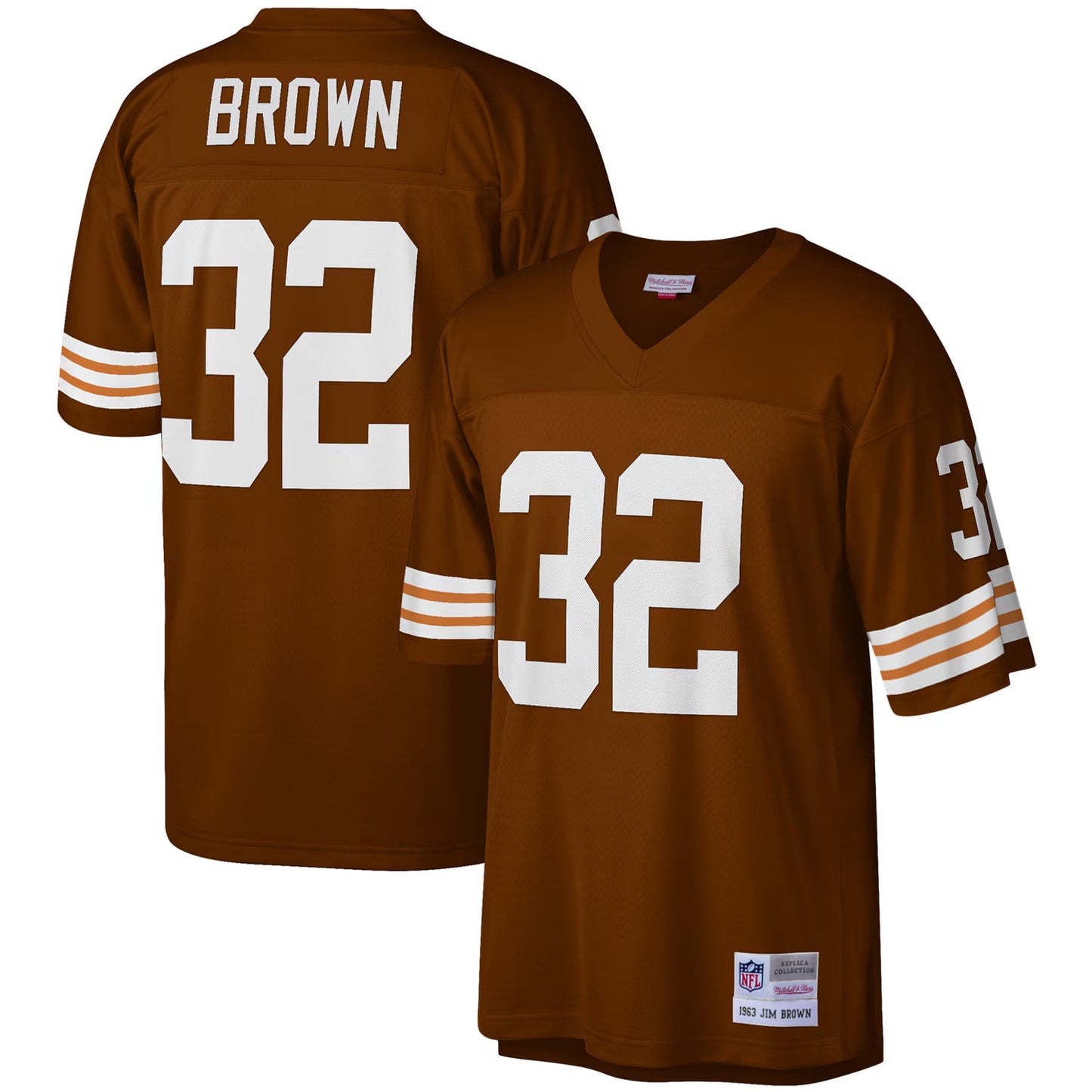 Cleveland Browns Jim Brown Mitchell & Ness Brown Legacy Replica Jersey