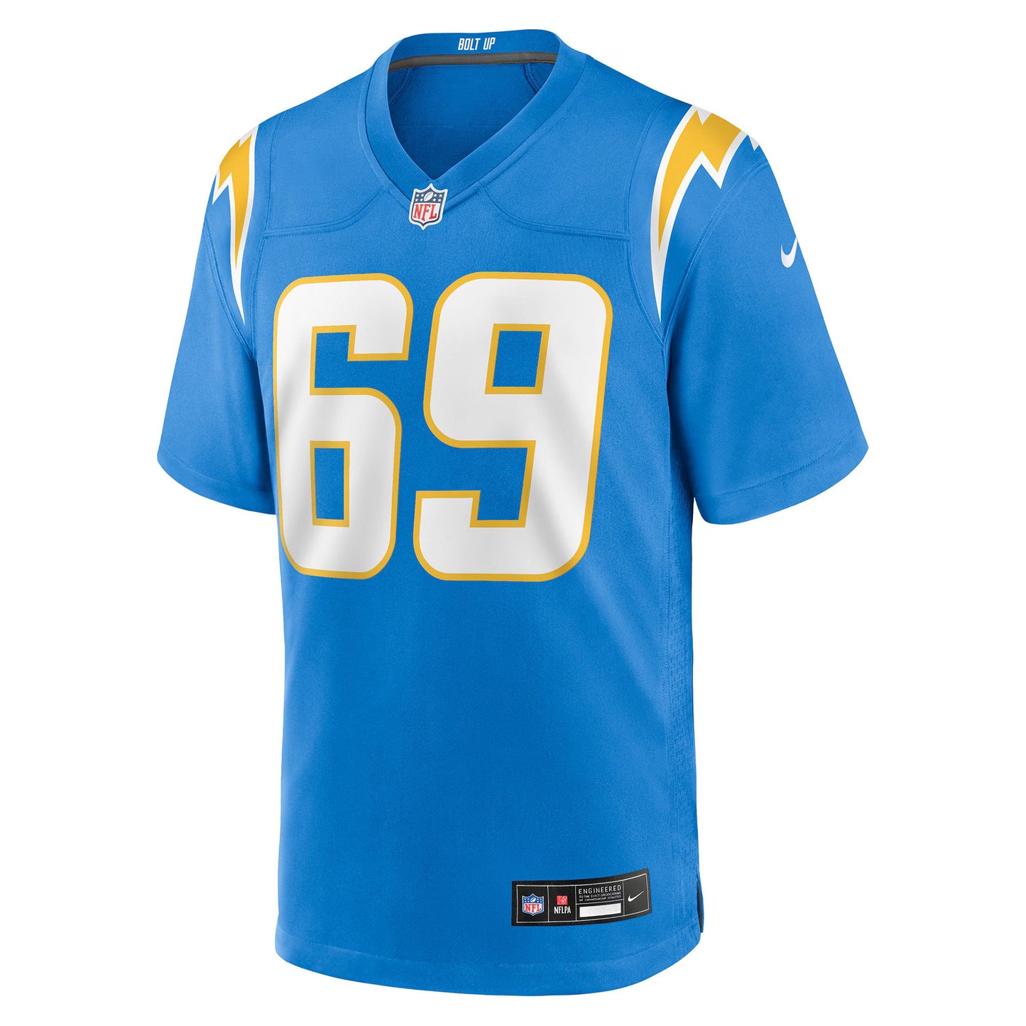 Los Angeles Chargers Josh Fuga Powder Blue Team Game Jersey
