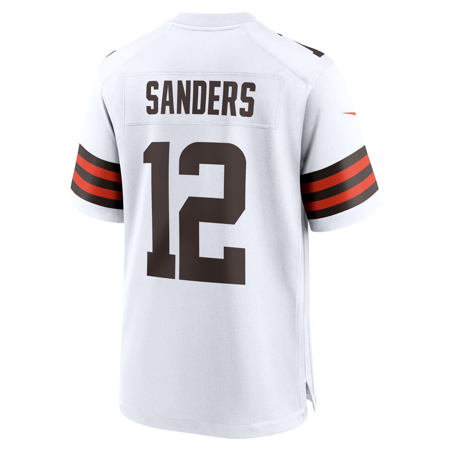 Cleveland Browns Shedeur Sanders White 2025 NFL Draft Game Jersey