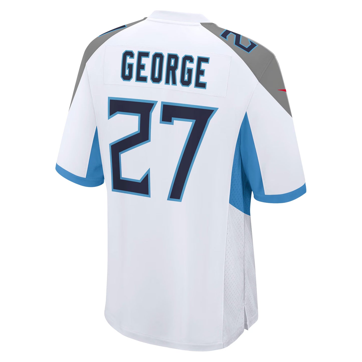 Tennessee Titans Eddie George White Retired Player Game Jersey