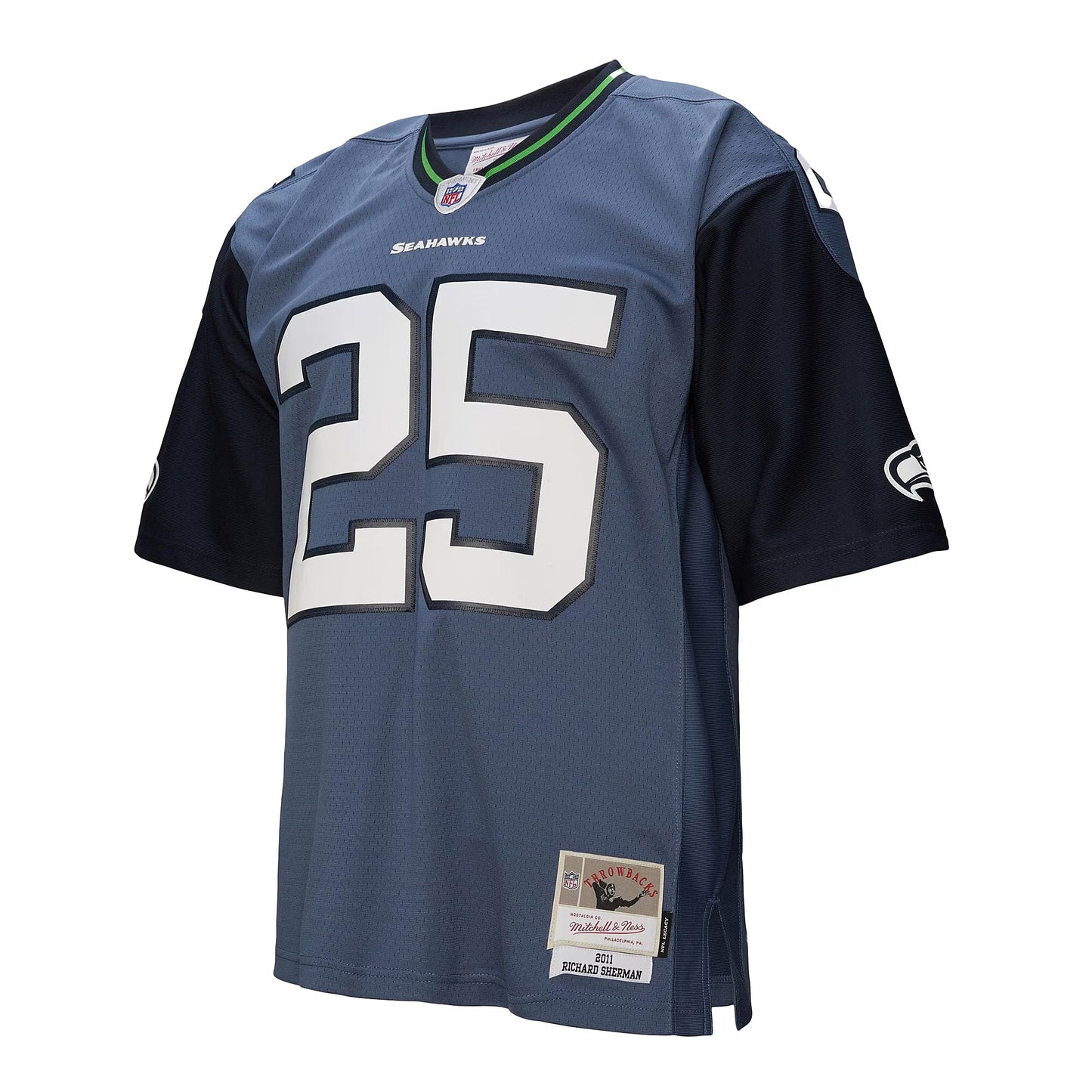 Seattle Seahawks Richard Sherman Mitchell & Ness Blue 2011 Legacy Replica Jersey