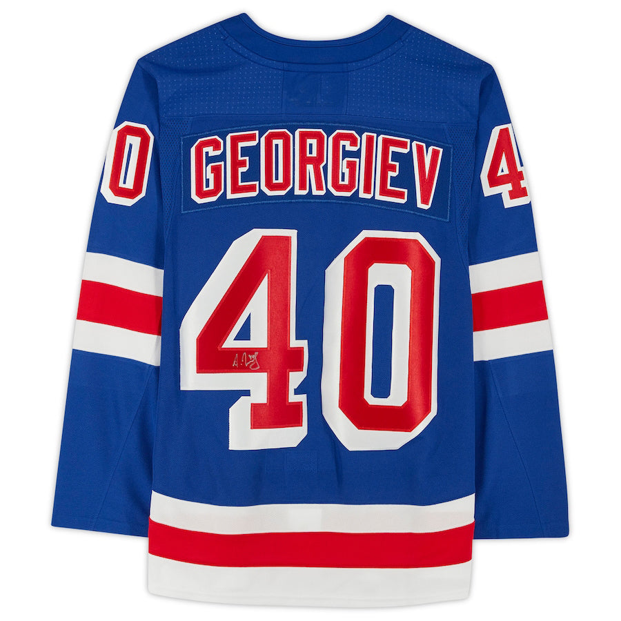NY.Rangers #40 Alexandar Georgiev   Blue Jersey Stitched American Hockey Jerseys