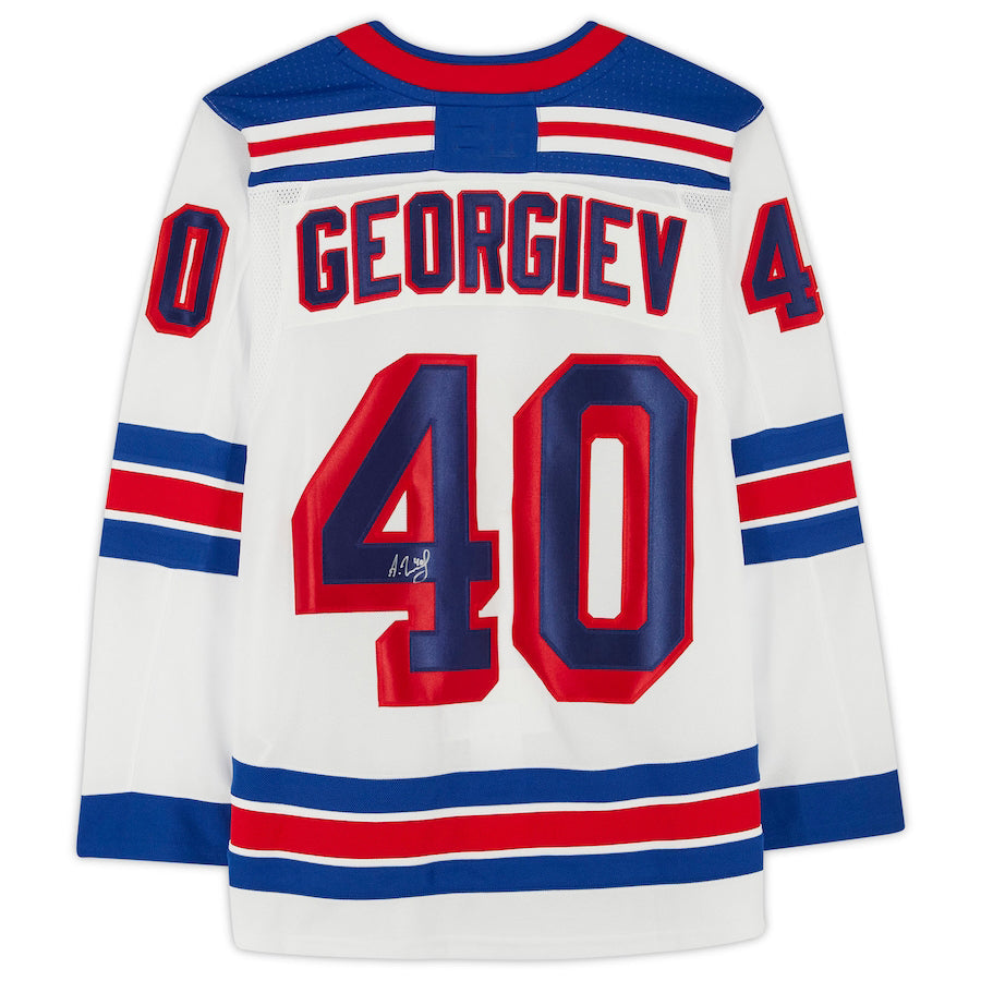 NY.Rangers #40 Alexandar Georgiev   White Stitched American Hockey Jerseys