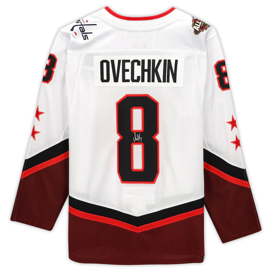 W.Capitals #8 Alex Ovechkin   2022 All-Star Game Jersey White Stitched American Hockey Jerseys