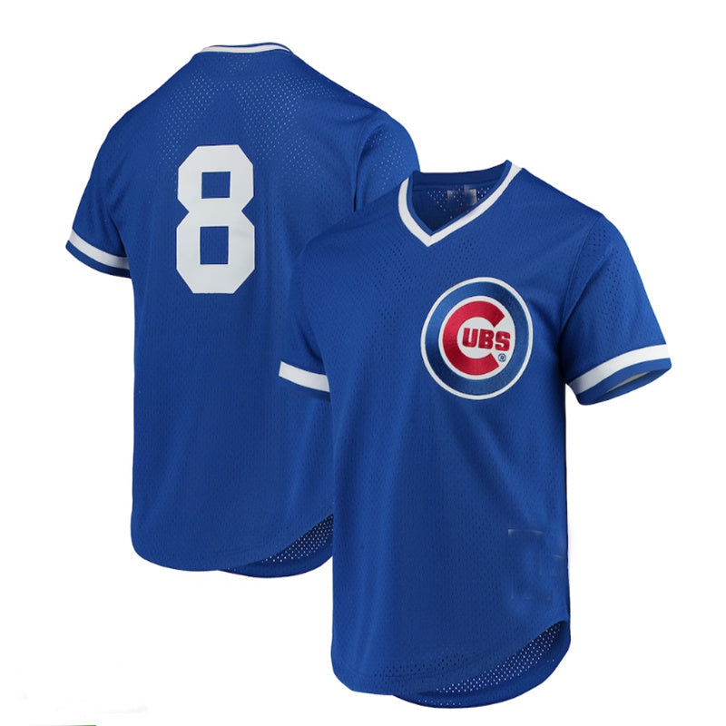 Chicago Cubs #8 Andre Dawson Cooperstown Collection Mesh Batting Practice Jersey - Royal Baseball Jerseys