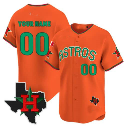 Custom Houston Astros Mexico Texas Patch Vapor Premier Limited V3 All Stitched Baseball Jersey