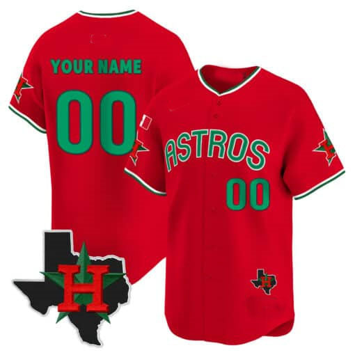 Custom Houston Astros Mexico Texas Patch Vapor Premier Limited V3 All Stitched Baseball Jersey