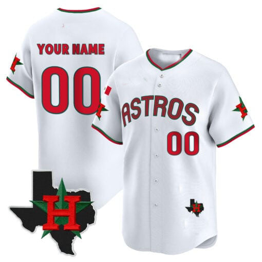 Custom Houston Astros Mexico Texas Patch Vapor Premier Limited V3 All Stitched Baseball Jersey