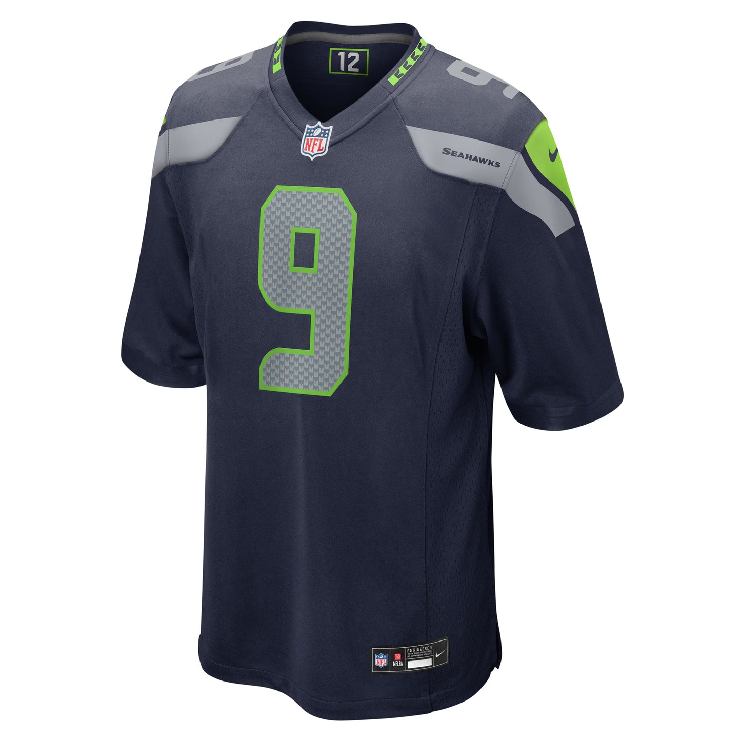 Seattle Seahawks Kenneth Walker III College Navy Team Game Jersey