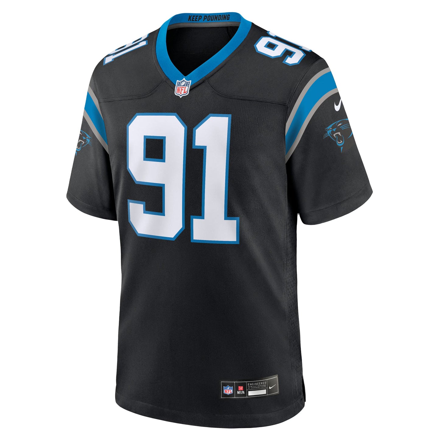 Carolina Panthers Patrick Jones II Black Team Game Jersey