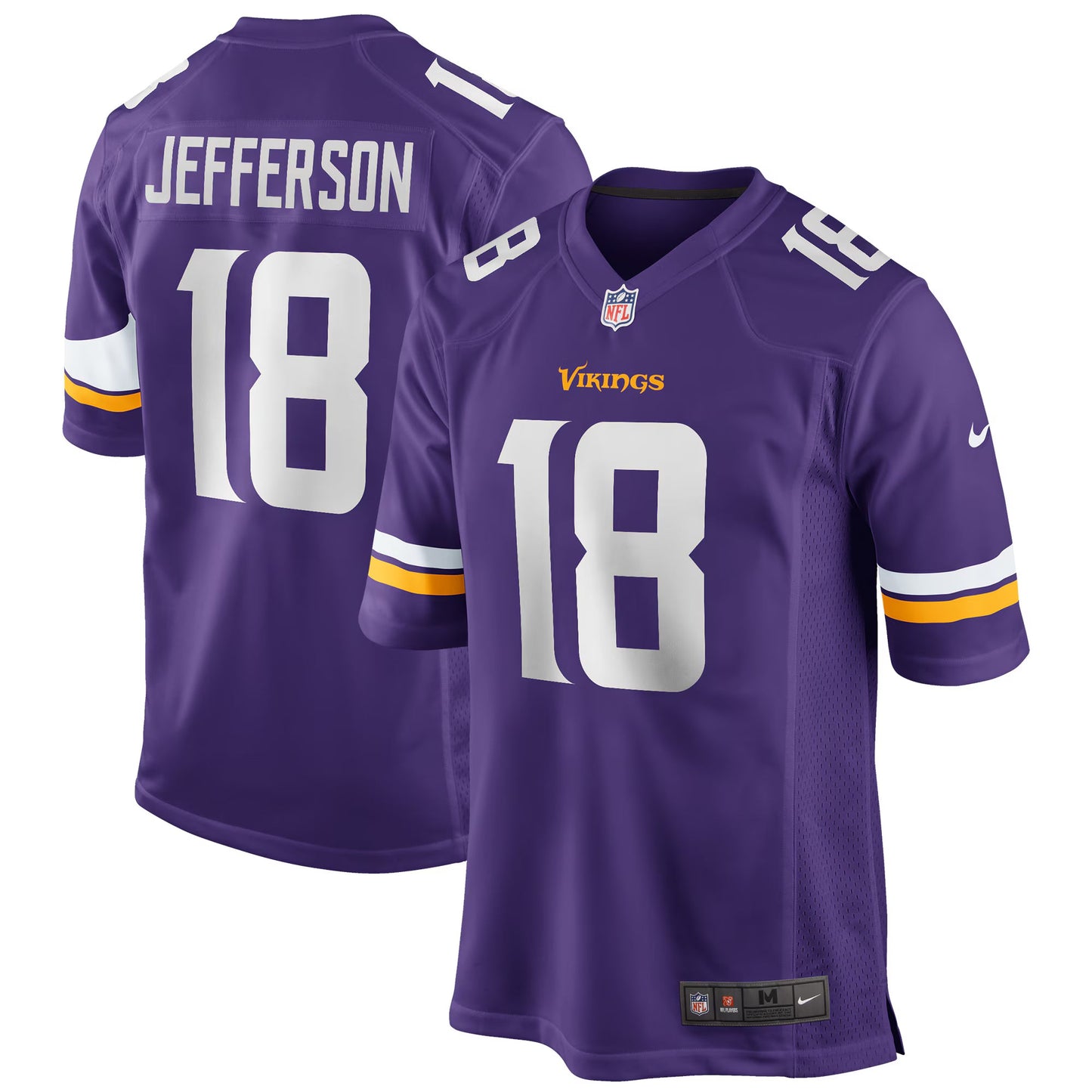 Minnesota Vikings Justin Jefferson Purple Game Jersey