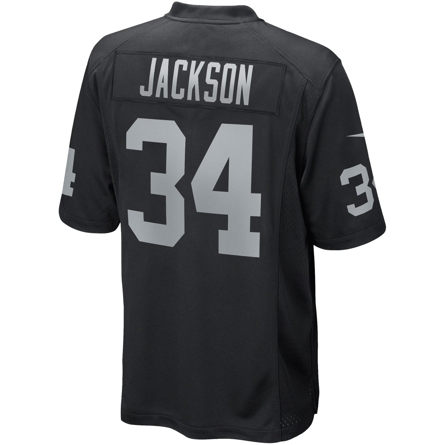 Las Vegas Raiders Bo Jackson Black Game Retired Player Jersey