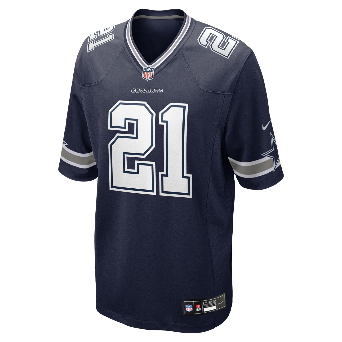 Dallas Cowboys Deion Sanders Navy Team Retired Player Game Jersey
