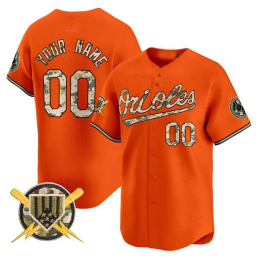 Custom Baltimore Orioles Armed Forces Day Vapor Premier Limited C All Stitched Baseball Jersey