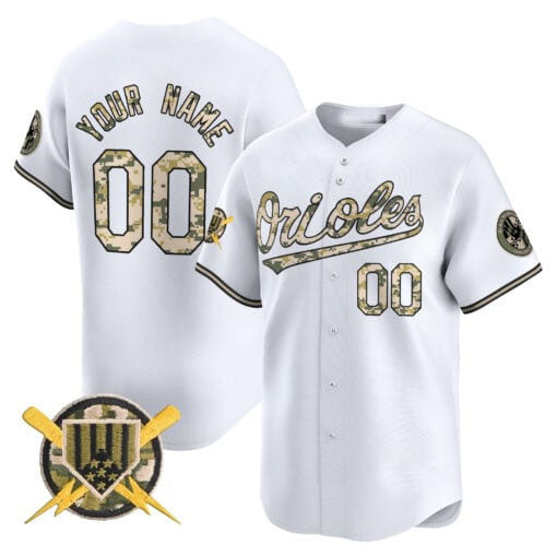Custom Baltimore Orioles Armed Forces Day Vapor Premier Limited C All Stitched Baseball Jersey