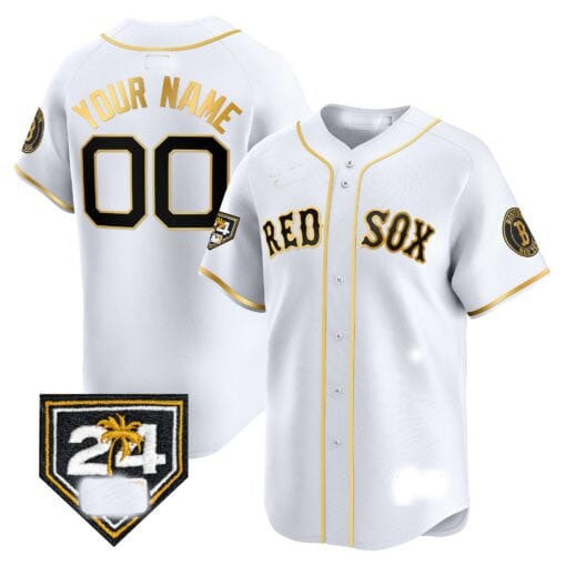 Custom Boston Red Sox 2024 Spring Training Patch Vapor Premier LimitedC All Stitched Baseball Jersey