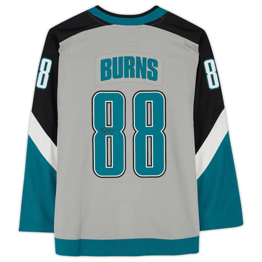 SJ.Sharks #88 Brent Burns   2020-21 Reverse Retro Stitched American Hockey Jerseys