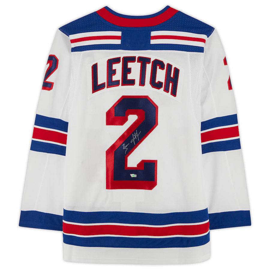NY.Rangers #2 Brian Leetch Rangers   White Stitched American Hockey Jerseys