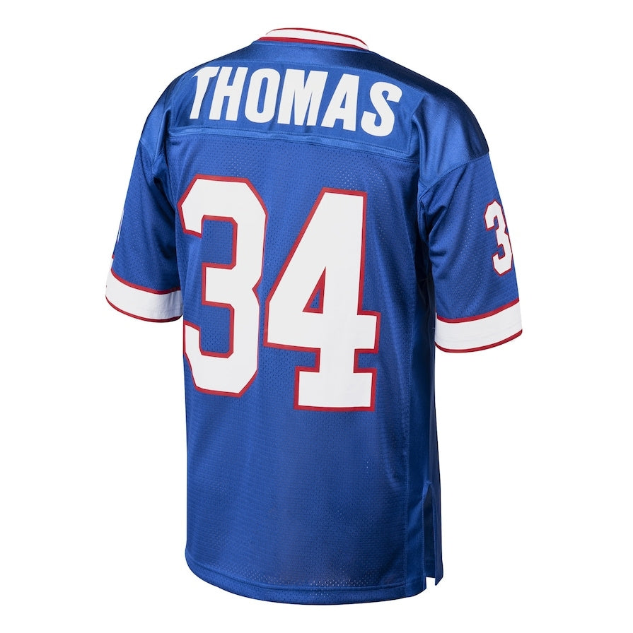 B.Bills #34 Thurman Thomas 1985 Authentic Throwback Retired Player Jersey - Royal American Stitched Football Jerseys