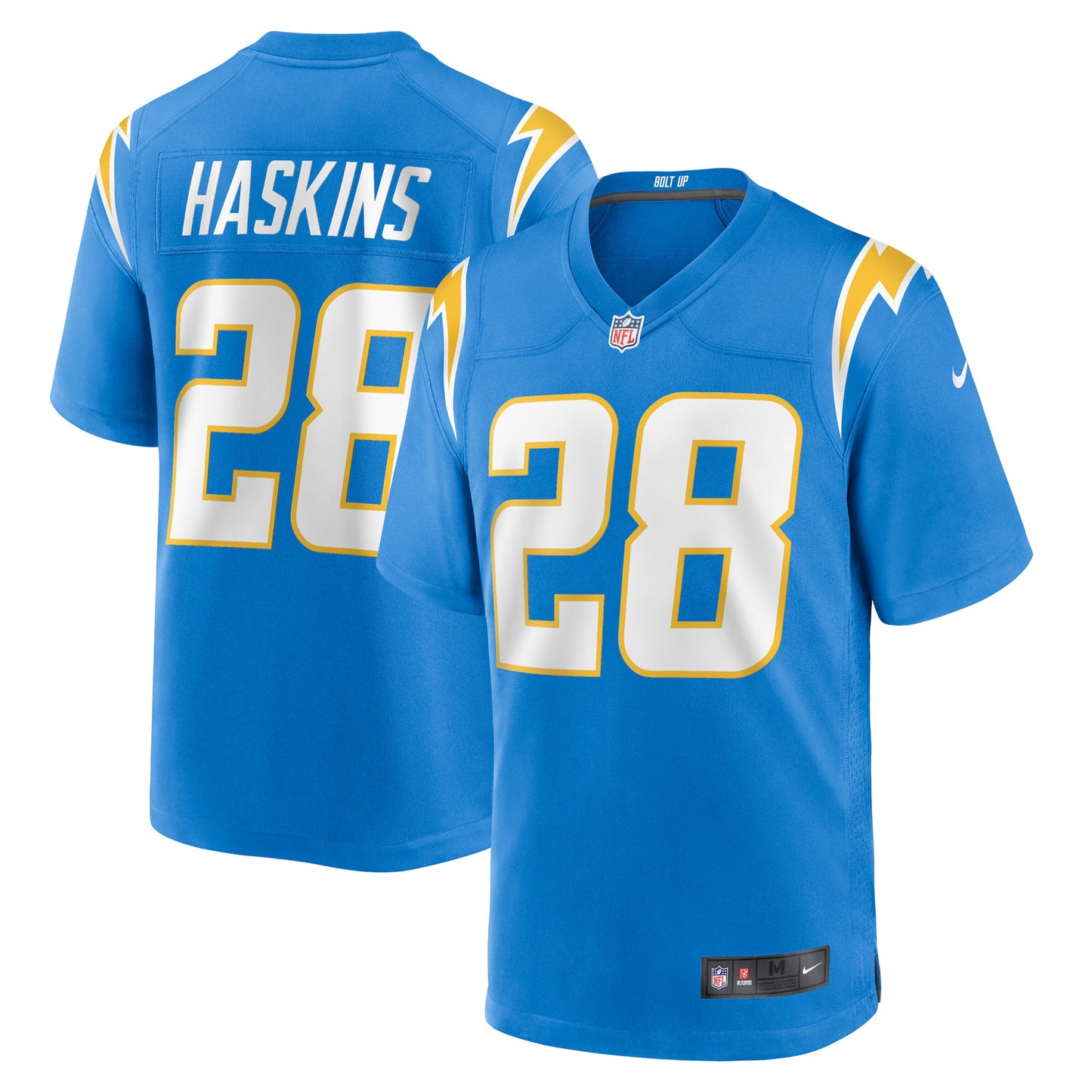 Los Angeles Chargers Hassan Haskins Powder Blue Team Game Jersey