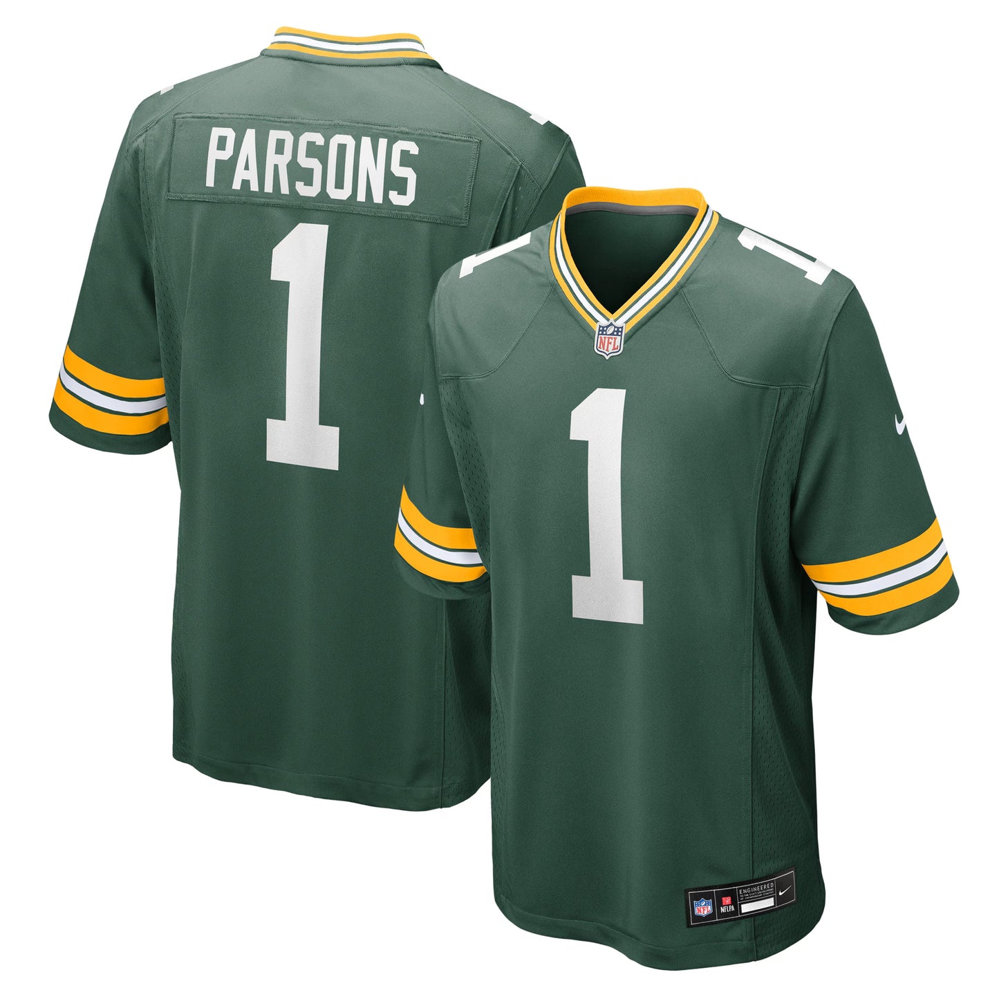 Green Bay Packers Micah Parsons Green Game Player Jersey