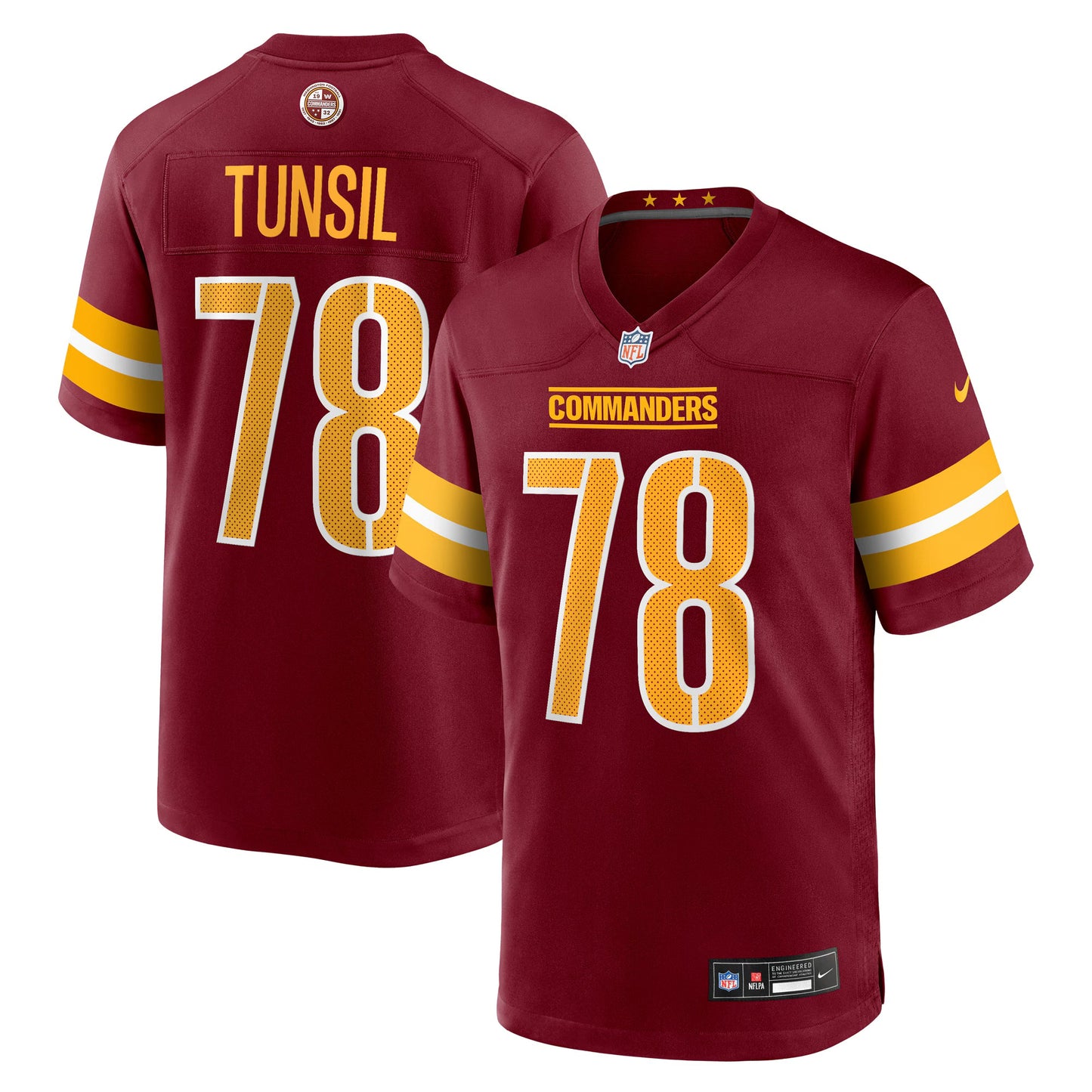 Washington Commanders Laremy Tunsil Burgundy Team Game Jersey