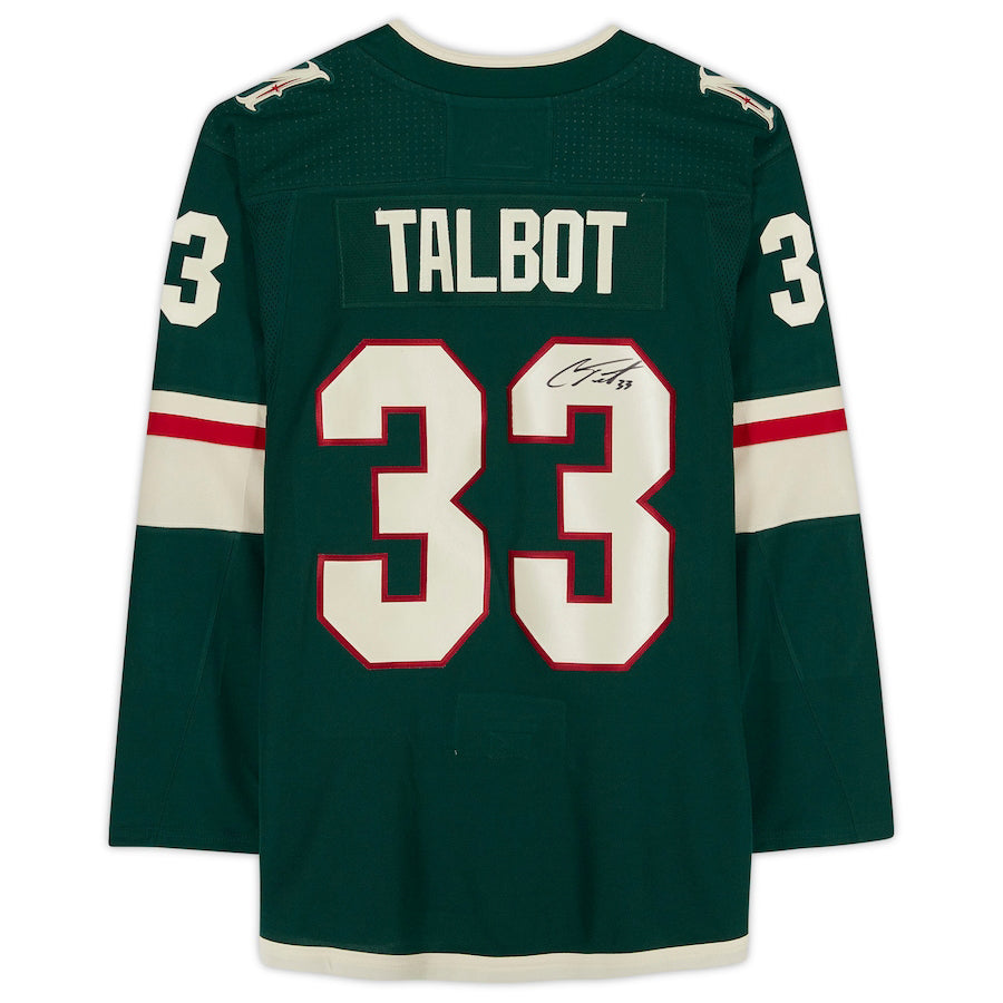 M.Wild #33 Cam Talbot   Green Jersey with 20th Anniversary Season Jersey Patch Hockey Jerseys