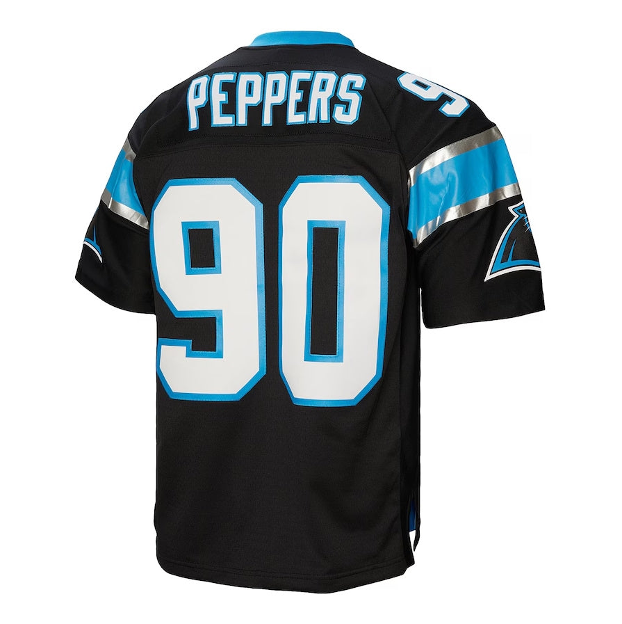 C.Panthers #90 Julius Peppers Mitchell & Ness Legacy Replica Jersey Black American Football Jerseys