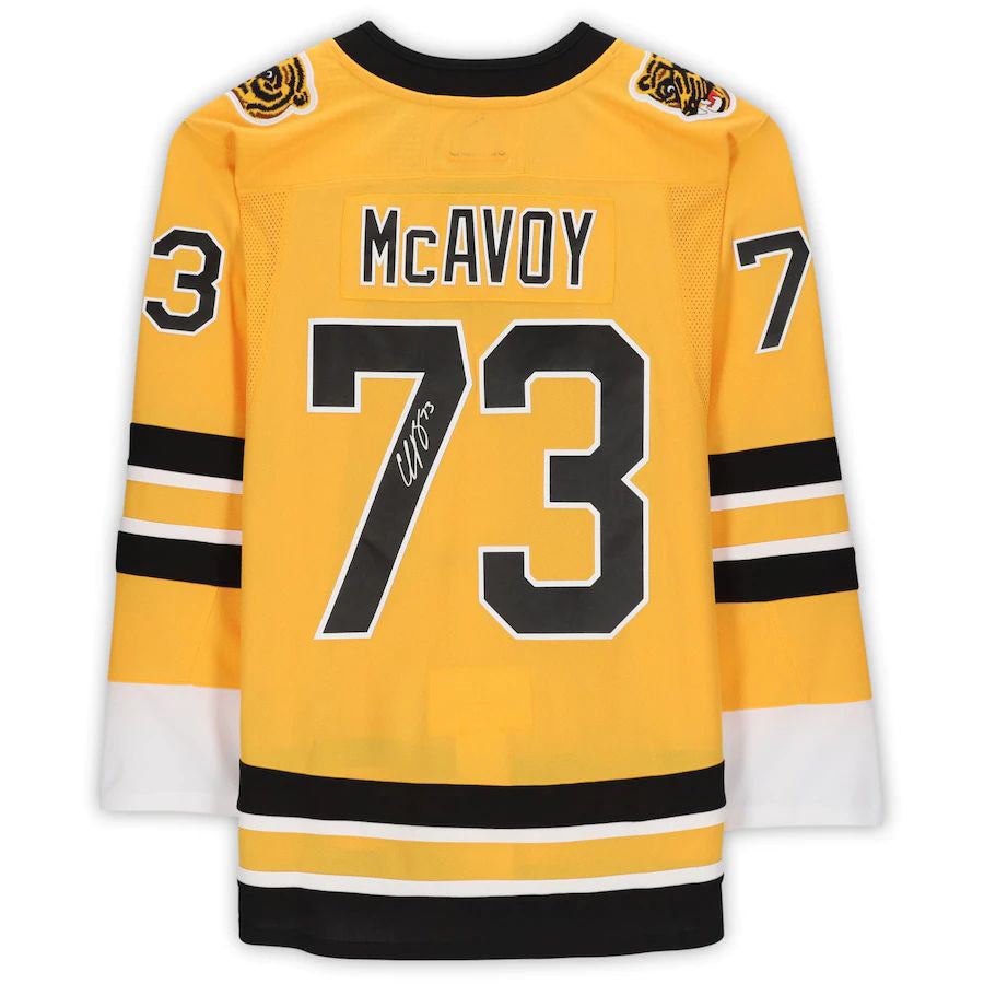 B.Bruins #73 Charlie McAvoy   Reverse Retro  Jersey Stitched American Hockey Jerseys