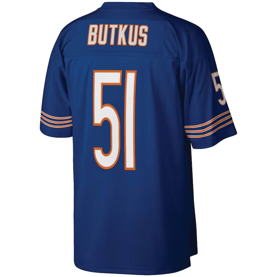 C.Bears #51 Dick Butkus Legacy Replica Jersey - Navy American Football Jerseys
