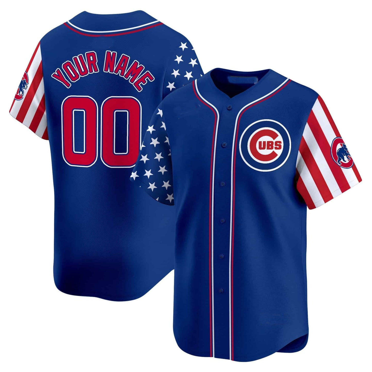 Custom Chicago Cubs 2024 Independence Day Vapor Premier LimitedC All Stitched Baseball Jersey