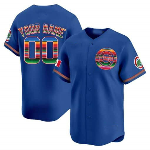Custom Chicago Cubs Mexico Vapor Premier LimitedC All Stitched Baseball Jersey