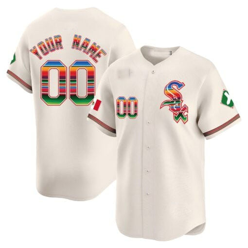 Custom Chicago White Sox Mexico Vapor Premier Limited V2 All Stitched Baseball Jersey
