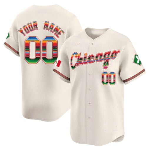 Custom Chicago White Sox Mexico Vapor Premier Limited V3 All Stitched Baseball Jersey