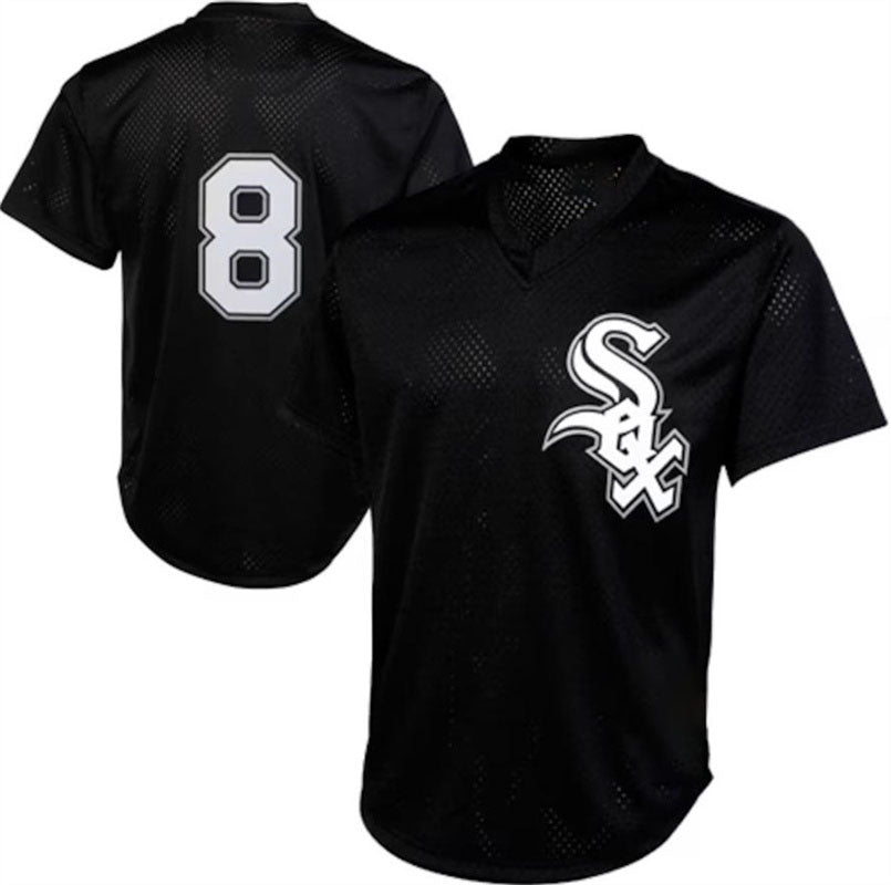 Chicago White Sox #8 Bo Jackson Black 1993 Authentic Cooperstown Collection Batting Practice Jersey Baseball Jerseys