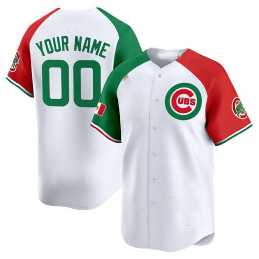 Custom Chicago Cubs Mexico Vapor Premier Limited V3All Stitched Baseball Jersey