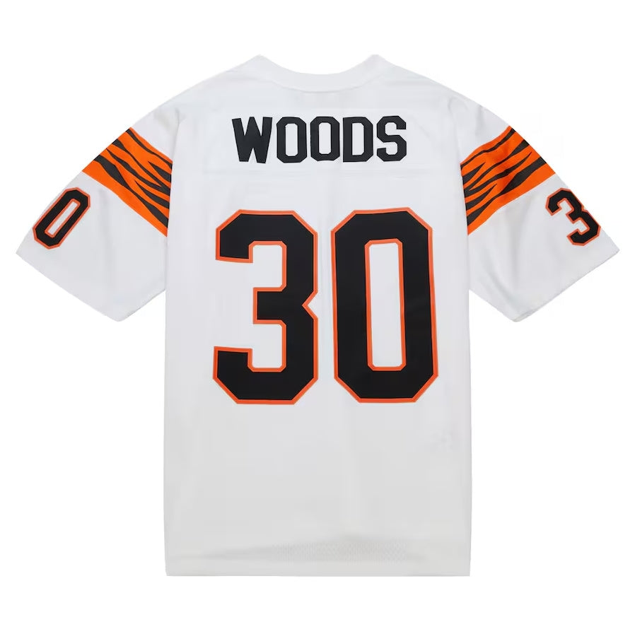 C.Bengals #30 Ickey Woods Legacy Replica Jersey - White American Football Jerseys