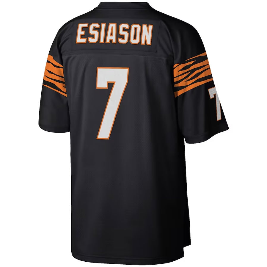 C.Bengals #7 Boomer Esiason Legacy Replica Jersey - Black American Football Jerseys