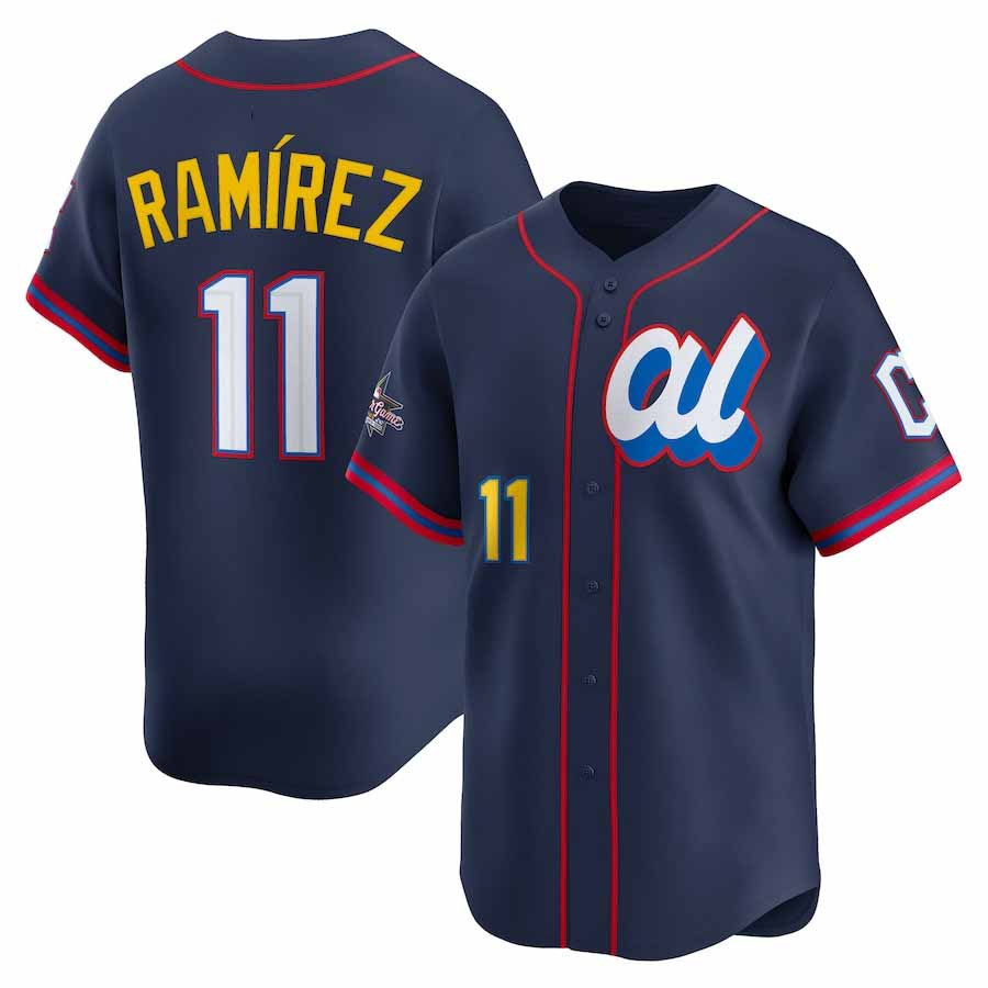 Cleveland Guardians #11 Jos Ramrez American League 2025 All-Star Edition Limited Player Jersey - Navy Baseball Jersey