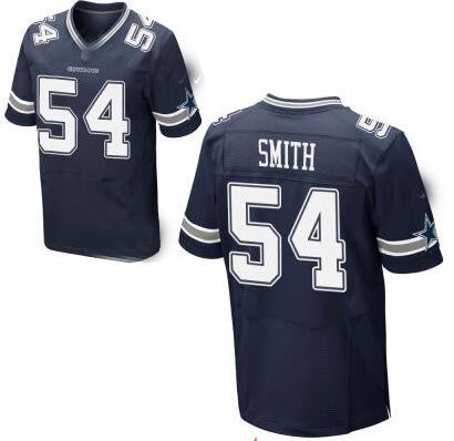 D.Cowboys #54 Jaylon Smith Navy Blue Team Color Stitched Elite Jersey Fashion Jersey American Jerseys