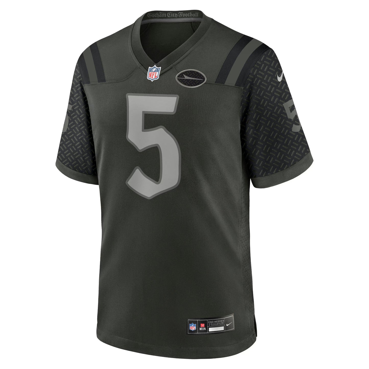 New York Jets Garrett Wilson Gotham Green 2025 Rivalries Collection Game Jersey